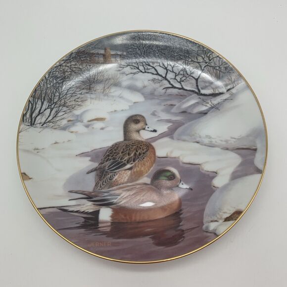 The American Wigeon Plate Living With Nature Series Jerners Ducks 1988 Knowles - Picture 3 of 8